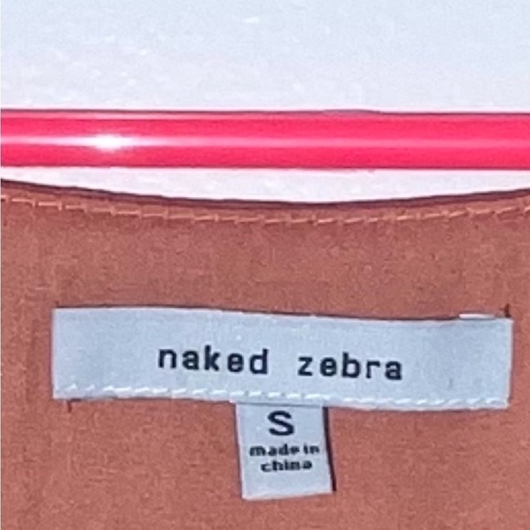 Naked Zebra Blouse – Orange – Size Small - Picture 6 of 9